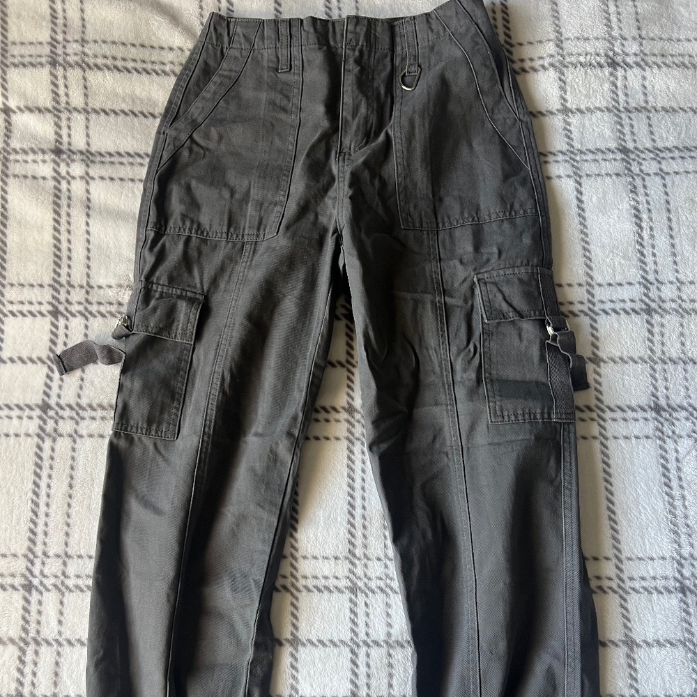 Grey Cargo Pants